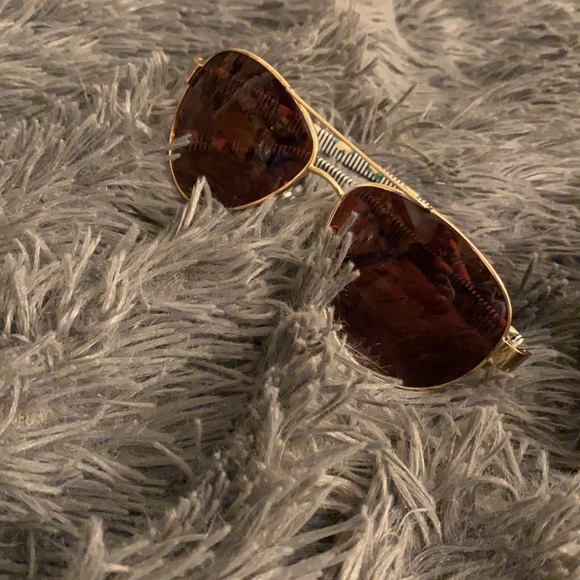 Floral Aviator Sunglasses -yellow/black/white - Picture 6 of 7